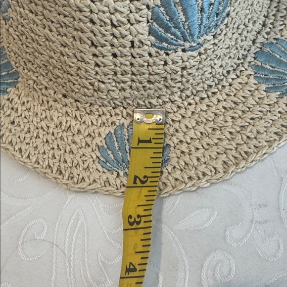 Vince Camuto Embroidered Straw Bucket Hat - Picture 8 of 9